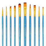 Transon 20pcs Bulk Artist Paint Brush Set for Acrylic Watercolor Gouache Hobby Craft Face Painting TRANSON