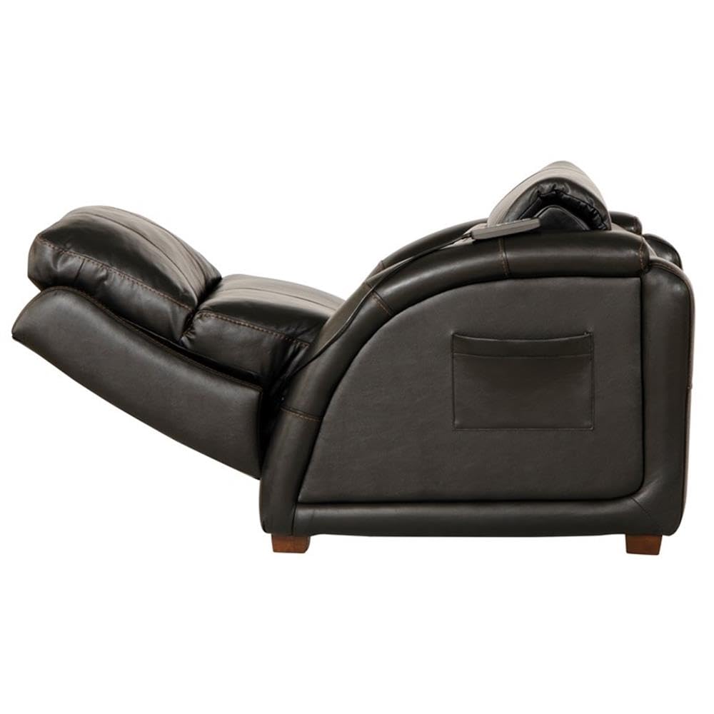 Catnapper Decompress Power Zero Gravity Recliner in Italian Black Leather Catnapper
