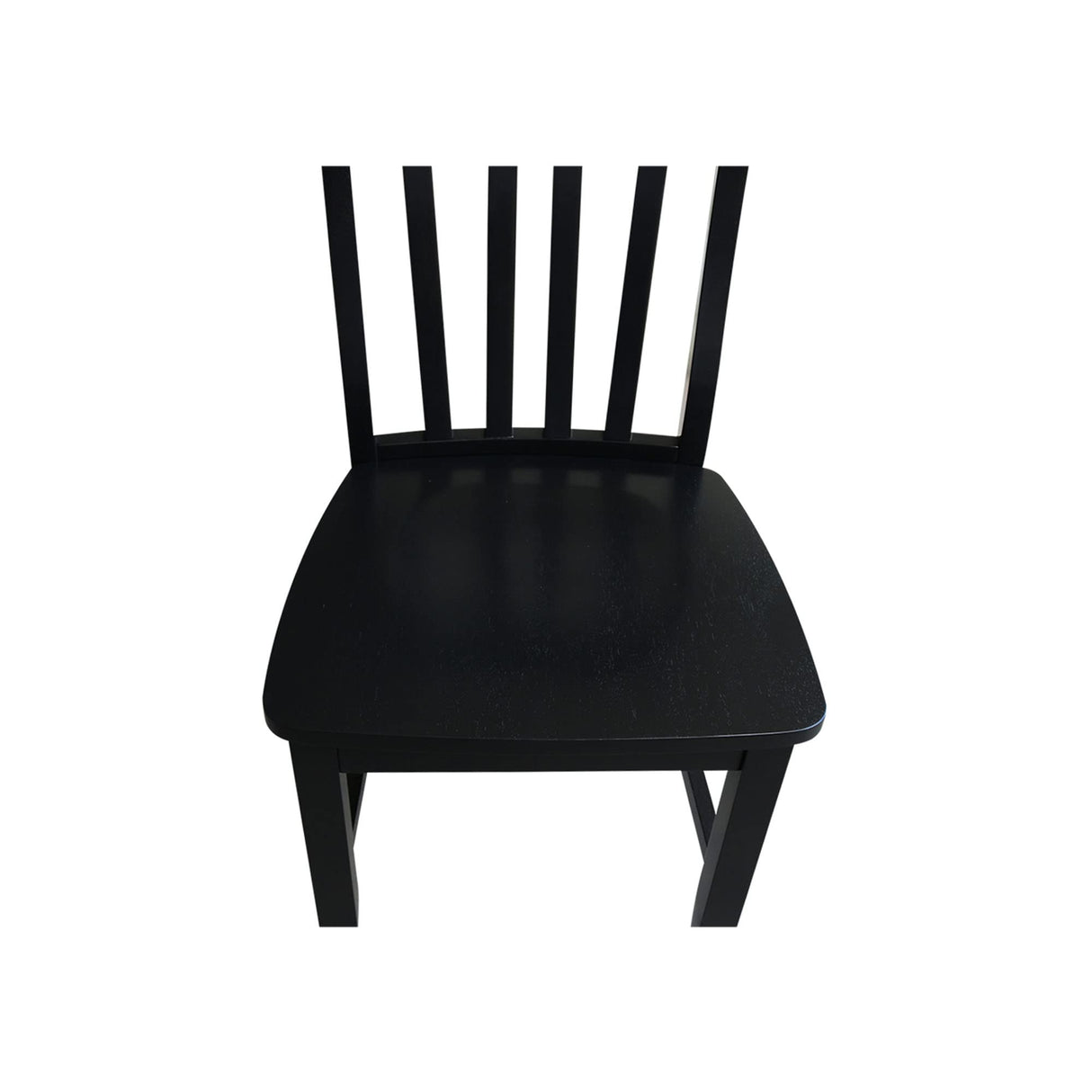 International Concepts Pair of Schoolhouse Chairs Black IC International Concepts