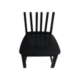 International Concepts Pair of Schoolhouse Chairs Black IC International Concepts