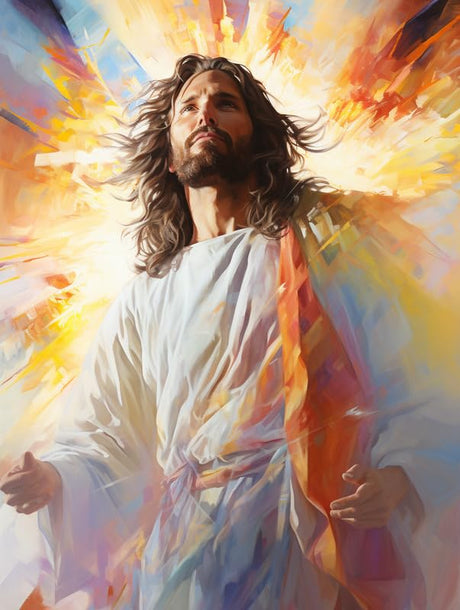 SKRYUIE Paint by Numbers Kit for Adults Beginner Jesus, Acrylic Christ Oil Painting by Numbers Kits with PaintBrushes Paintwork Art Canvas Crafts for Home Decor 16x20 inch / 40x50 cm SKRYUIE