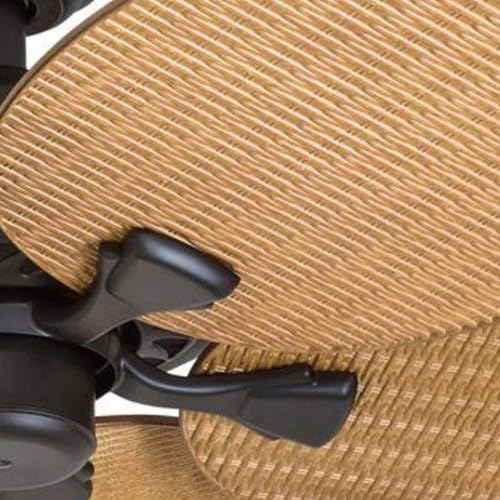 Honeywell Ceiling Fans Palm Island, 52 Inch Tropical Indoor Outdoor Ceiling Fan with No Light, Pull Chain, Three Mounting Options, 5 Palm Leaf Blades, Damp-Rated - 50505-01 (Bronze) Honeywell Ceiling Fans