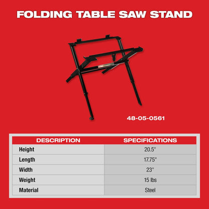 Milwaukee Electric Tools 48-08-0561 Folding Table Saw Stand - WoodArtSupply