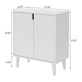 Panana White Coffee Bar Cabinet, Farmhouse Kitchen Sideboard Buffet Storage Cabinet White Accent Sideboard Buffet Cabinet for Kitchen, Dining Room, Living Room, Hallway Panana