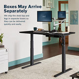Vari Classic Electric Standing Desk - VariDesk Height Adjustable Sit/Stand Desk - Dual Motor with Memory Presets, Stable T-Style Legs - Gaming or Home Office Workstation - 60”x30”, Black Vari