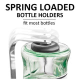 HAPYFMSHI Wall-Mounted House Liquor Dispenser | Alcohol Station Cocktail Tap, Push-Release Valves, Home Bar, Man Cave | Easy Assemble - Wooden Board NOT Included (4 Bottle) HAPYFMSHI