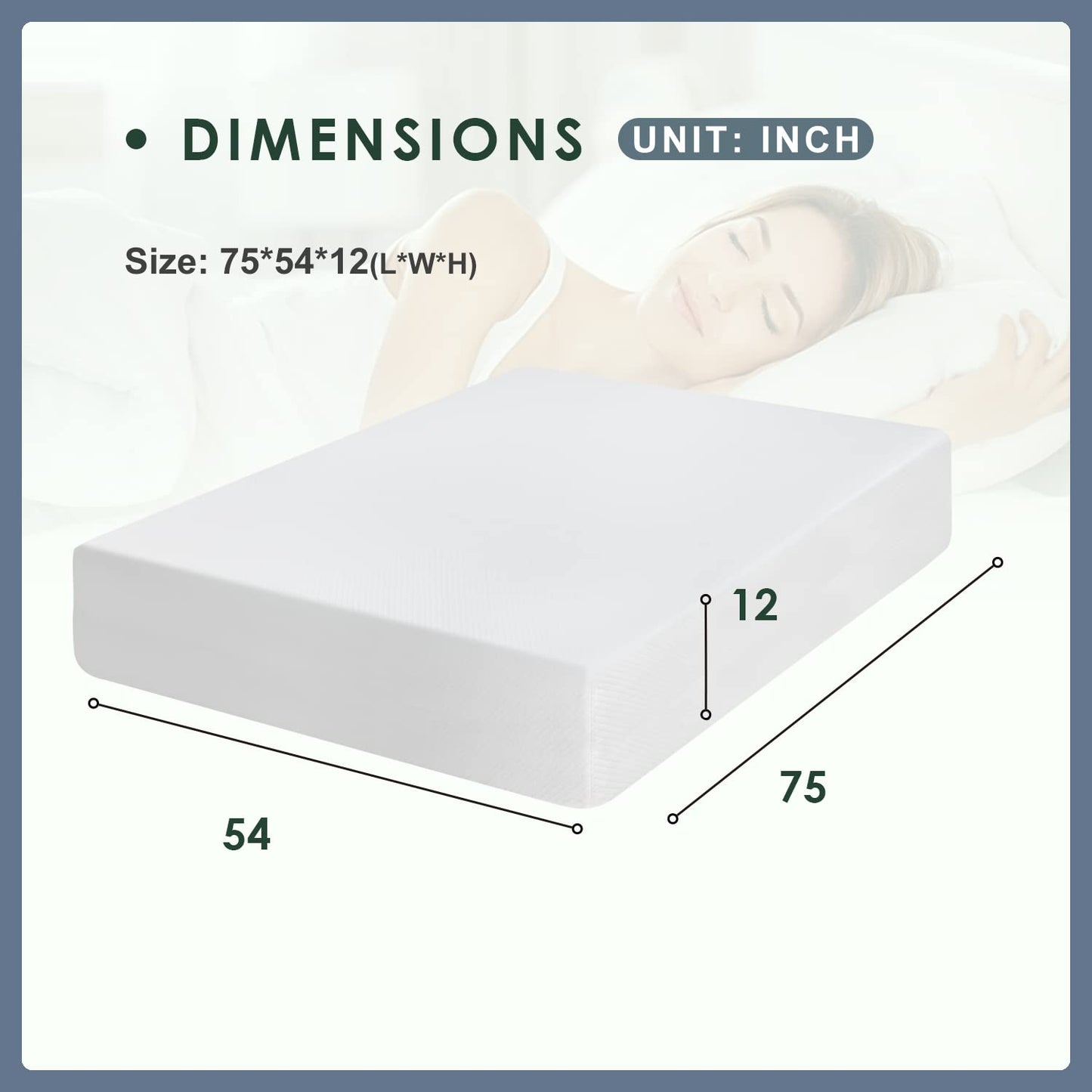 12 Inches Full Size Cooling-Gel Memory Foam Mattress Medium Firm Feel Memory Foam Mattress Bed in a Box Fiberglass Free CertiPUR-US Certified,Full