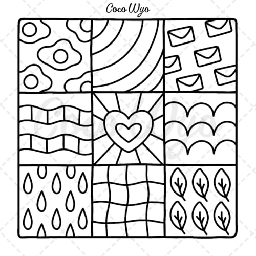 Comfy Patterns: Coloring Book for Adults and Kids, Bold and Easy, Simple and Big Designs for Relaxation Featuring Lovely Cozy Pattern and Mandala (Bold & Easy Coloring)