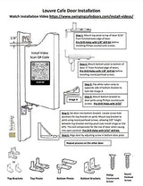 Swinging Cafe Doors Louvered Door Swing - Premade Interior Door with 1-1/8" Thick Solid Pine Wood, Pre-Sanded Wooden Saloon Doors, Stylish Western Swinging Doors, Brass Hardware (36" x 42") Swinging Cafe Doors