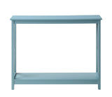 Convenience Concepts Oxford Console Table with Shelf, Sea Foam Blue Convenience Concepts