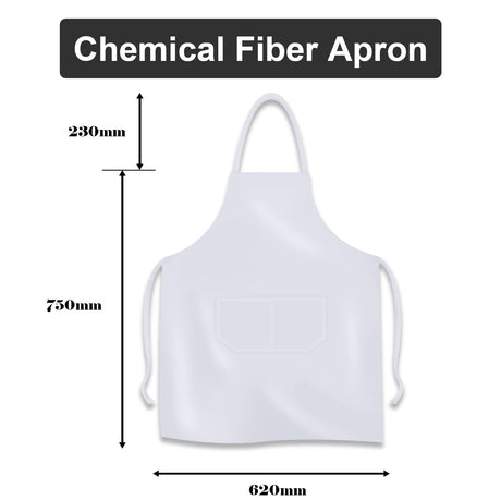 MR.R Sublimation Blanks White Aprons,Sublimation Bib Aprons,Unisex White Apron for Heat Transfer Printing,Kitchen Crafting BBQ,25x30 inch (4) MR.R