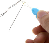 30 Pieces Gourd Shaped Plastic Needle Threaders, Plastic Wire Loop DIY Needle Threader Hand Machine Sewing Tool for Sewing Crafting with Clear Box, 4 Colors Random Phinus