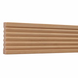 819-4FTWHW Unfinished White Hardwood Reversible Fluted/Reeded Casing Moulding ORNAMENTAL
