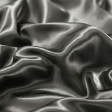 AiMay 3 Piece Satin Duvet Cover Set Bedding Sets Luxury Rich Silk Silky Super Soft Solid Color Reversible Stain-Resistant Wrinkle Free (Queen, D-Grey) AiMay