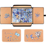 Rekcopu 1500 Pieces Jigsaw Puzzle Board, Portable Puzzle Board, Jigsaw Puzzle Table Board, Puzzle Keeper Puzzle Caddy with Sorting Trays & Detachable Board,Non-Slip Surface, Medium Rekcopu