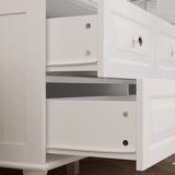 Homsee Wardrobe Armoire Wooden Closet with Mirror, 3 Doors, 5 Drawers, 4-Tier Storage Cubes and Hanging Rod for Bedroom, White (47.2”L x 20”W x 70.9”H) Homsee