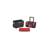 CRAFTSMAN 19-in. 3-in-1 Rolling Tool Box with Wheels, Red, Plastic, Lockable (CMST18614) CRAFTSMAN