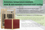 LTCCDSS Low EMF Outdoor Sauna 2 Person, Far Infrared Sauna Room for Home, Soft Fir Wood, Chromotherapys | Bluetooth Speakers | 47.2 * 81.1 * 37.0 in LTCCDSS