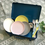 TRUSCO T-360 Trunk Tool Box, 14.6 x 8.7 x 3.7 inches (368 x 222 x 95 cm), Blue Trusco