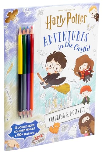 Wizarding World: Adventures in the Castle (Color & Activity with Colored Pencils) WoodArtSupply