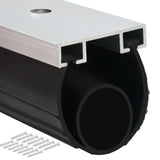 Duzzy Universal Garage Door Seals Kits, Pre-drilled 10 Feet U+O Ring Heavy-Duty Weatherproofing Garage Door Rubber Seals Bottom Pakage with Aluminum Track Retainer Base Kits Duzzy