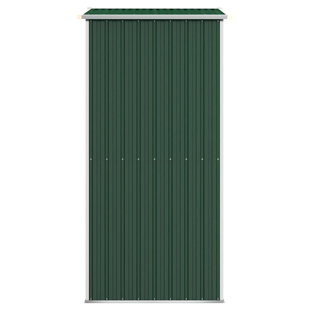 vidaXL Galvanized Steel Garden Shed - Durable Outdoor Storage for Garden Tools and Equipment - Easy Access Gate in Green 75.6"x42.5"x87.8" vidaXL