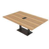 SKUTCHI DESIGNS INC. 6' Small Rectangle Conference Room Table | Square Matte Black Base | Harmony Series | 6 Person Table | Driftwood SKUTCHI DESIGNS INC.