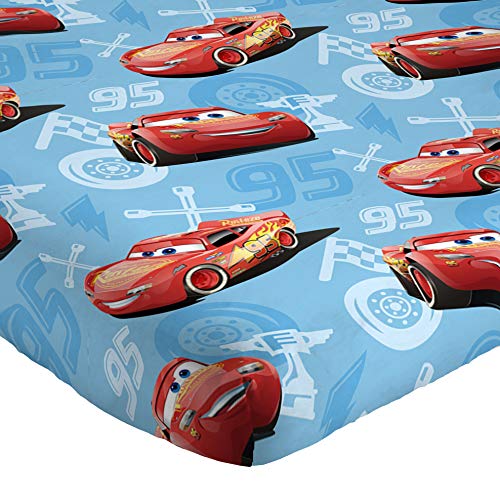 Disney/Pixar Cars 95 Full Size 4 Piece Sheet Set with Lightning McQueen (Offical Disney/Pixar Product) Jay Franco