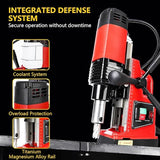 Portable Electric Mag Drill Press - Powerful 2922lbf, 1100W, 1.6" Boring Diameter, Variable Speed, 550RPM. Garvee