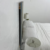 Barn Walls Solid Wood Headboard Queen Size, Coastal Slate Bluish-Gray Finish with Smooth Natural Wood Grain, Handcrafted Wall-Mounted Panels, Coastal Modern Bedroom Decor Barn Walls