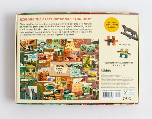 National Parks of The USA A Jigsaw Puzzle: 500 Piece Puzzle (Americana) WoodArtSupply