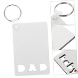 Didiseaon 18 Pcs Dye Sublimation Keychain Sublimation Coating Picture Keychains Sublimation Blanks Sublimation Pens Rectangle Sublimation Keychain Blanks Blank Board Spray Baby Didiseaon