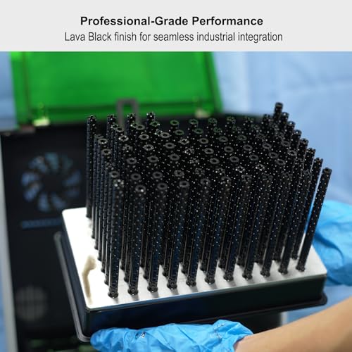 Siraya Tech Blu Lava Black: Ultra-Tough PC-Like 3D Printing Resin | High-Strength, High-Resolution, Functional Printing, Engineering-Grade Printer Resin for LCD/DLP Printers (1kg) Siraya Tech