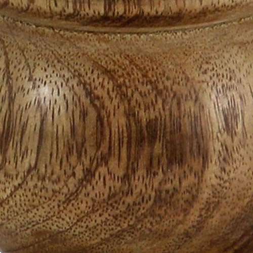 Deco 79 Mango Wood Decorative Candle Holder Turned Style Pillar Candle Stand, Set of 3 Candlestick Holder 10",8",6"H, Brown Deco 79