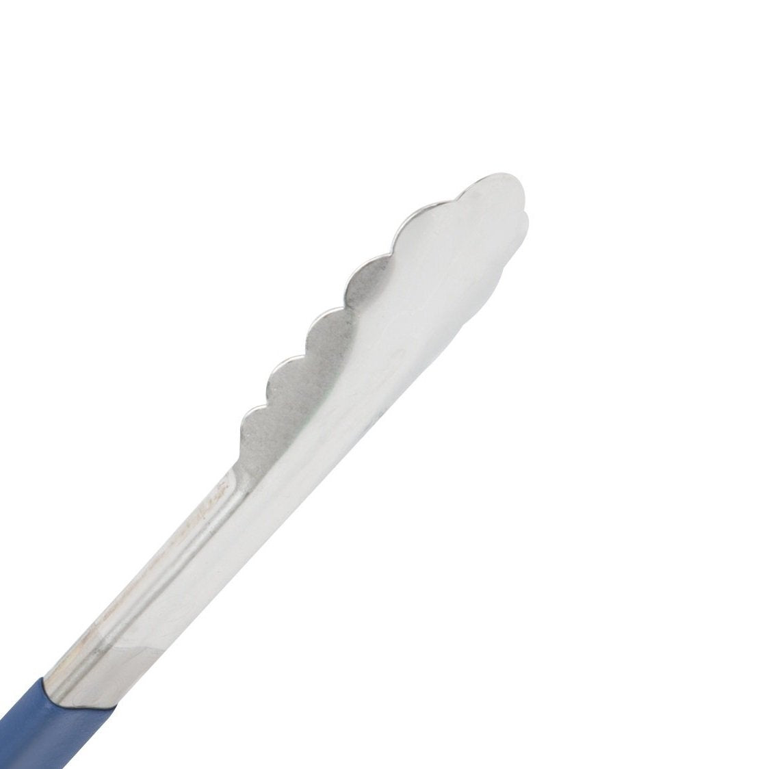 Vollrath 4781230 Jacob's Pride 12-Inch Scalloped Utility Tong (Stainless Steel, Kool-Touch Handle, Blue, NSF) Vollrath