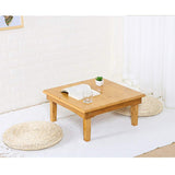 SH-tables Folding Table, Japanese-Style Household Square Bamboo Table, Computer Table, Desk, Low Bamboo Table, Multi-Function Small Dining Table, Various Sizes (Size : 60×60×47cm) SH-tables
