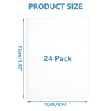 ABuff 24 PCS Sublimation Blanks Aluminum Sheet 4 x 6 Inch Photo Sign Blank Metal Sheet Wall Poster Frame Sublimation Blank for Sublimation Heat Press, White ABuff