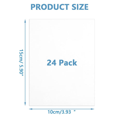 ABuff 24 PCS Sublimation Blanks Aluminum Sheet 4 x 6 Inch Photo Sign Blank Metal Sheet Wall Poster Frame Sublimation Blank for Sublimation Heat Press, White ABuff