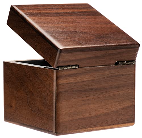 COSISO Single Walnut Wooden Watch Gift Box Watch Storage Travel Case Organizer for Men and Women Wristwatch Display Box Holder - WoodArtSupply