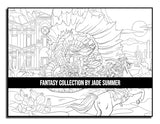 Fantasy Collection: An Adult Coloring Book with 100+ Incredible Coloring Pages of Mermaids, Fairies, Vampires, Dragons, and More! WoodArtSupply