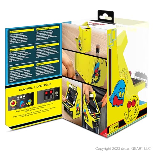 My Arcade Pac-Man Micro Player Pro: 6.75" Mini Arcade Machine, Fully playable Video Game Collectible My Arcade