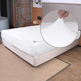 Soft Stretch Full Size Fitted Sheet Only - Jersey Knit, 4-Way Stretchy Snug Fit, Wrinkle Free & Stay in Place, No More Slipping Off for Mattress, Soft & Comfortable - White, Full N&Y HOME