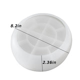Big Round Bowl Resin Mold 8.2in Large Silicone Container Epoxy Resin Concrete Mold Candle Holder Trinket Box Mold Succulent Plant Pot Bathroom Vanity Tray Mold Storage Craft Making Decoration japleed