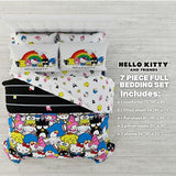 Franco Collectibles Hello Kitty & Friends Bedding 7 Piece Super Soft Comforter and Sheet Set with Sham, Full, (Official Licensed Product) Franco