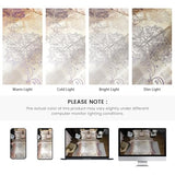 Jacquard Queen Comforter Set with Sheet Set Gold Bedding Set 8 Pcs Embroidery Neoclassical Floral Pattern Bed Home Decor Soft Down Comforter Luxury Hotel Silky Bed in a Bag with 1 Cushion Cover Bedding_Dreamer