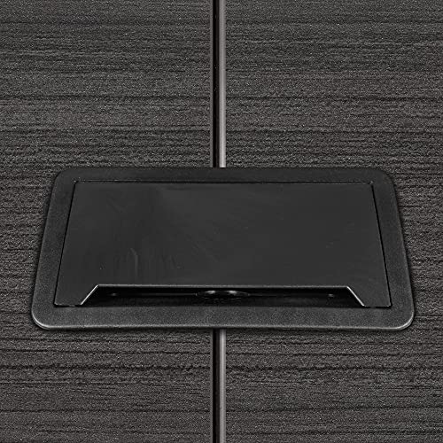 Regency Legacy 8 ft Racetrack Laminate Conference Table with a Charging Port, Durable Construction, Scratch-Resistant Surface, and Modern Design for Professional Office Workspaces - Ash Grey Regency
