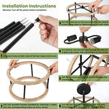 Lakumu 2-Light Retro Semi Flush Mount Ceiling Light Fixture, Rustic Vintage Wood Ceiling Light Black Metal, Industrial Farmhouse Ceiling Lamp for Hallway Entryway Bedroom Balcony Farmhouse Dining Room Lakumu