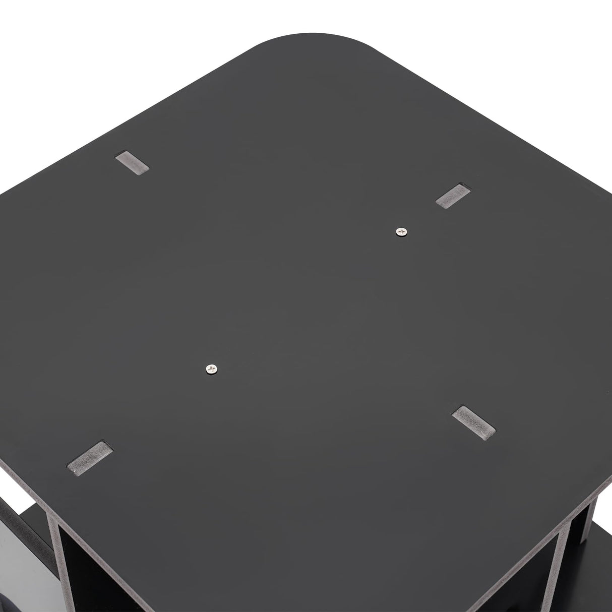 Wingderlier 2-Tier 360° Rotating Black Bookshelf - Space-Saving Stackable Storage Solution Wingderlier