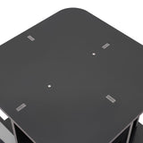 Wingderlier 2-Tier 360° Rotating Black Bookshelf - Space-Saving Stackable Storage Solution Wingderlier