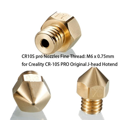 12Pcs 3D Printer CR-10S Pro Nozzles 0.4mm, M6 CR-10S Pro 3D Printer Nozzles,CR-10S Pro Hotend Extruder Nozzles 0.4mm Only Compatible for Creality CR10S Pro Hotend 3D Printer Nozzle. - WoodArtSupply